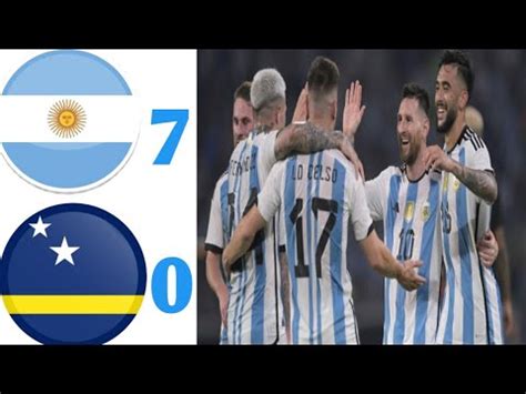 argentina vs curaçao result